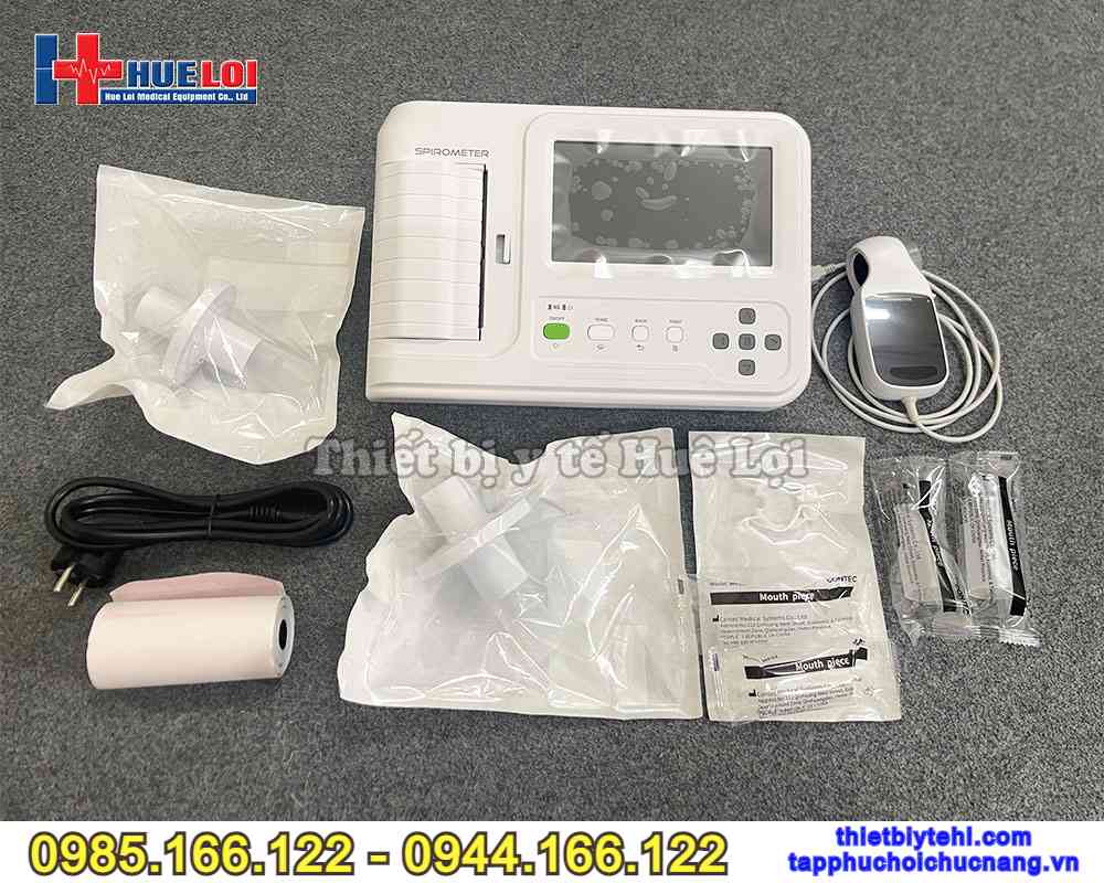 Máy đo chức năng hô hấp để bàn giá rẻ CONTEC SP100