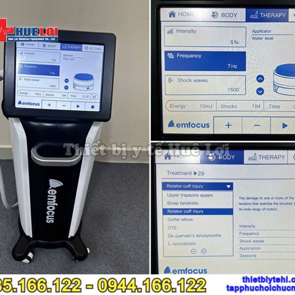 Máy điều trị xung kích hội tụ EMFOCUS-III