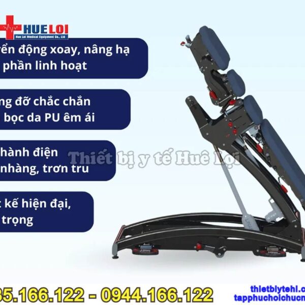 Giường nắn chỉnh tác động cột sốc cao cấp