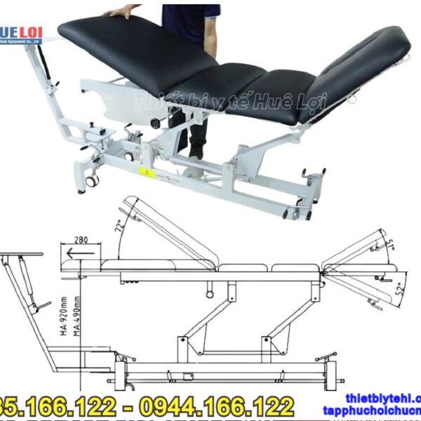 Bàn kéo giãn cột sống cao cấp CY-C101F