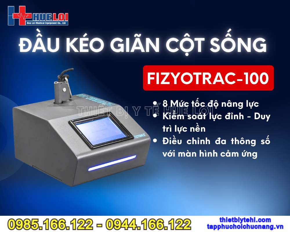 Đầu máy kéo giãn cột sống FIZYOTRAC-100