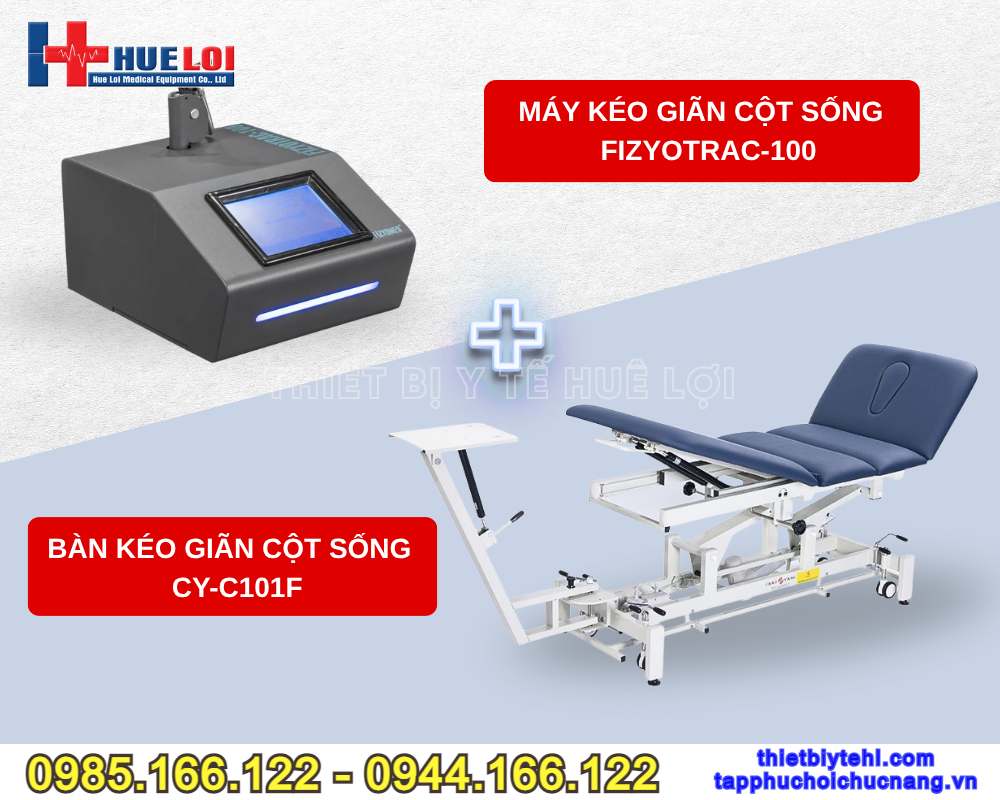 Đầu máy kéo giãn cột sống FIZYOTRAC-100