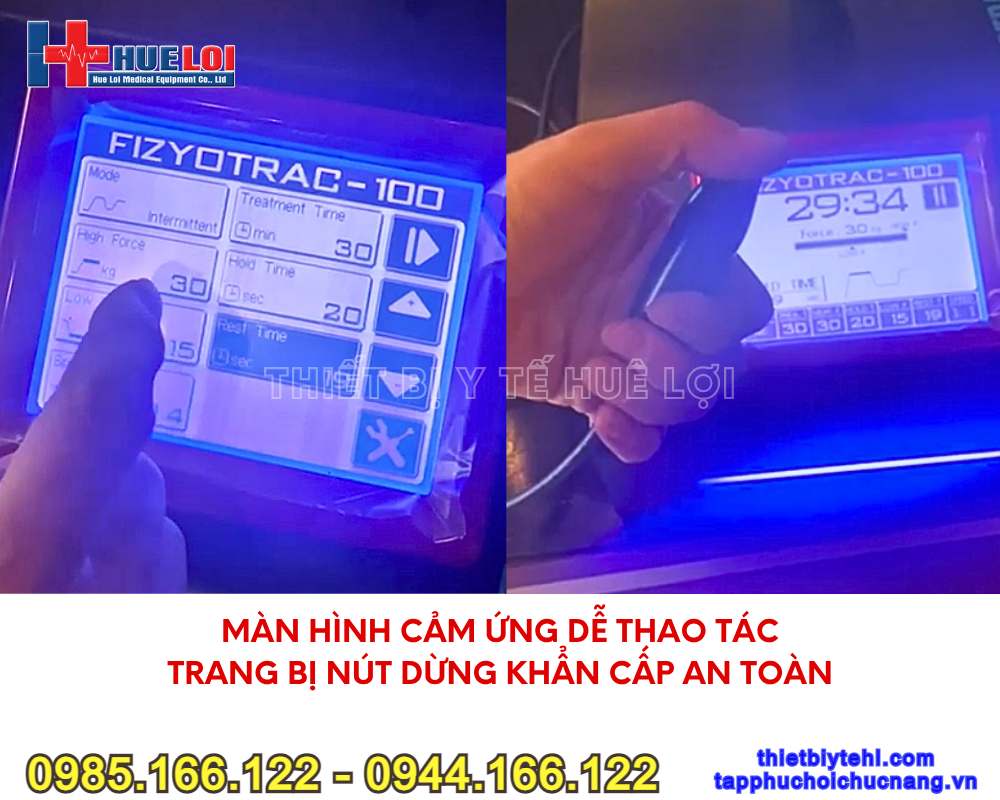 Đầu máy kéo giãn cột sống FIZYOTRAC-100